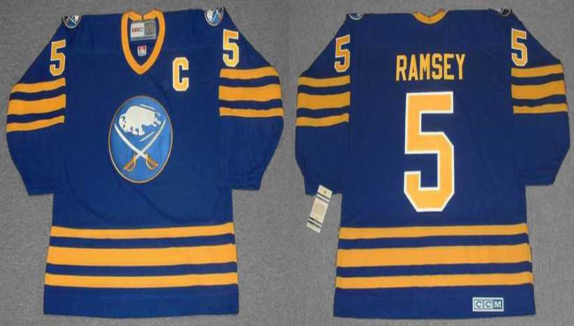 2019 Men Buffalo Sabres 5 Ramsey blue CCM NHL jerseys